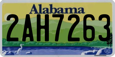 AL license plate 2AH7263