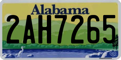 AL license plate 2AH7265