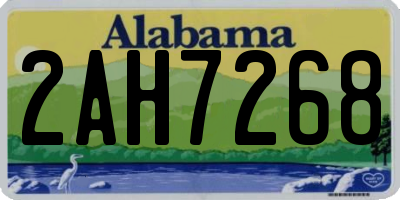 AL license plate 2AH7268