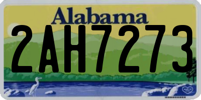 AL license plate 2AH7273