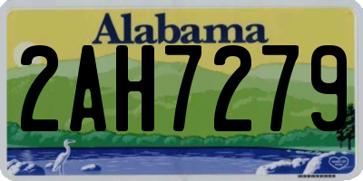 AL license plate 2AH7279