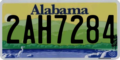 AL license plate 2AH7284