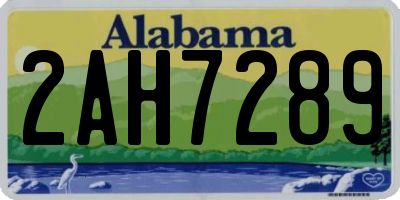 AL license plate 2AH7289