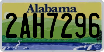 AL license plate 2AH7296