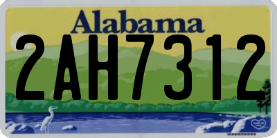 AL license plate 2AH7312