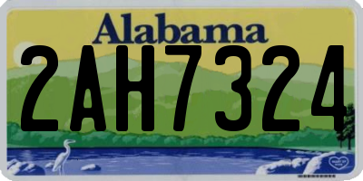 AL license plate 2AH7324