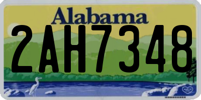 AL license plate 2AH7348
