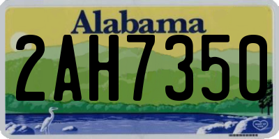 AL license plate 2AH7350