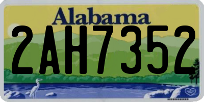 AL license plate 2AH7352