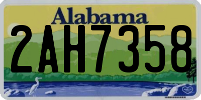 AL license plate 2AH7358