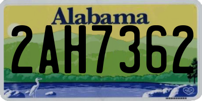 AL license plate 2AH7362