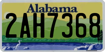 AL license plate 2AH7368