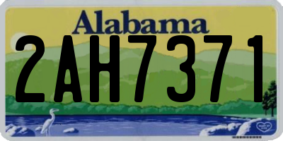 AL license plate 2AH7371