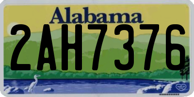 AL license plate 2AH7376