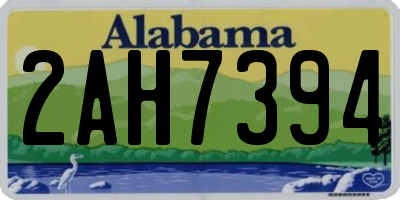AL license plate 2AH7394