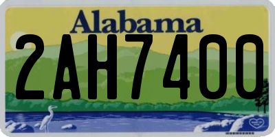 AL license plate 2AH7400
