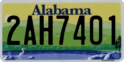 AL license plate 2AH7401