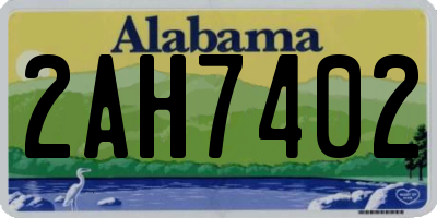 AL license plate 2AH7402