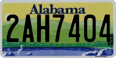 AL license plate 2AH7404