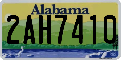 AL license plate 2AH7410