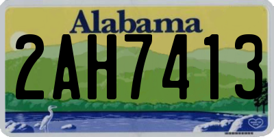 AL license plate 2AH7413