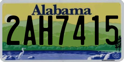 AL license plate 2AH7415