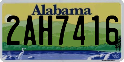 AL license plate 2AH7416