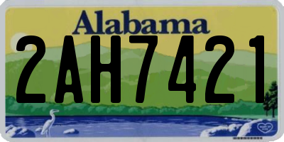 AL license plate 2AH7421