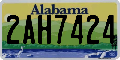 AL license plate 2AH7424