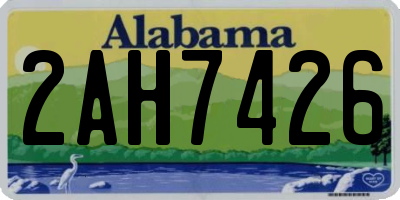 AL license plate 2AH7426