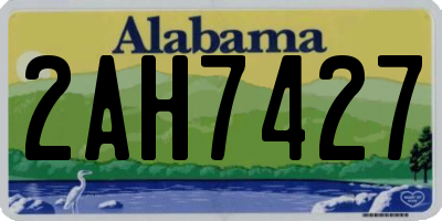 AL license plate 2AH7427