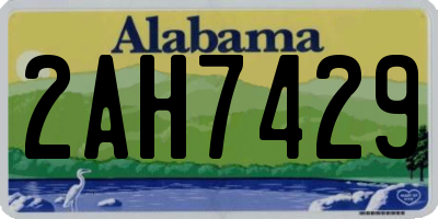 AL license plate 2AH7429