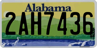 AL license plate 2AH7436
