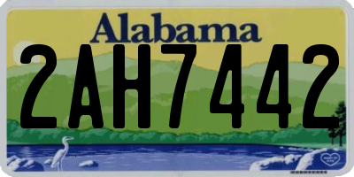AL license plate 2AH7442