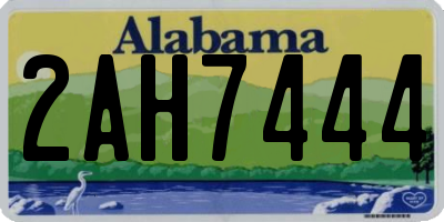 AL license plate 2AH7444