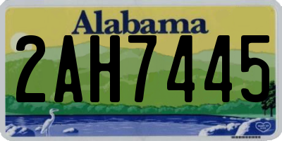 AL license plate 2AH7445
