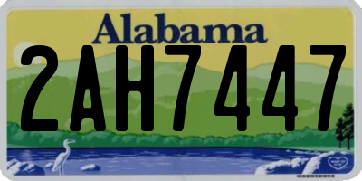 AL license plate 2AH7447