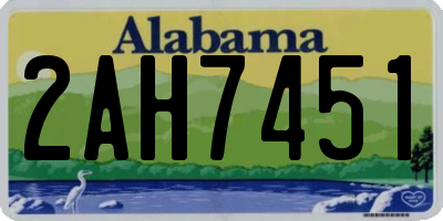 AL license plate 2AH7451