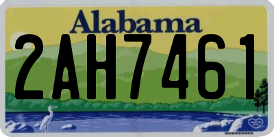 AL license plate 2AH7461