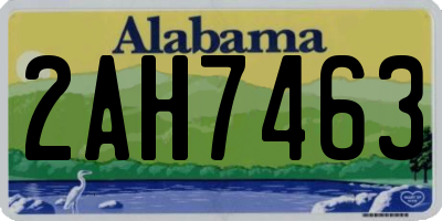 AL license plate 2AH7463