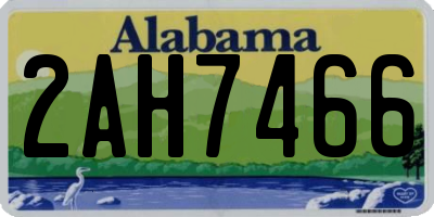 AL license plate 2AH7466