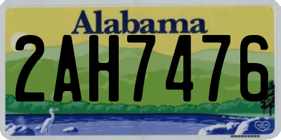 AL license plate 2AH7476