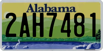AL license plate 2AH7481