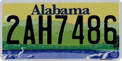 AL license plate 2AH7486
