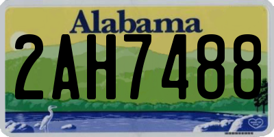 AL license plate 2AH7488