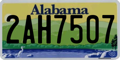 AL license plate 2AH7507