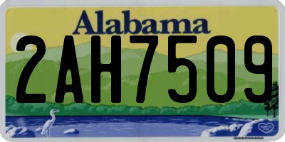 AL license plate 2AH7509