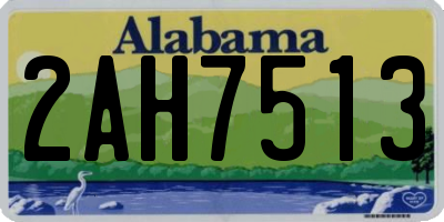 AL license plate 2AH7513