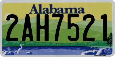 AL license plate 2AH7521