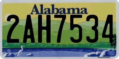 AL license plate 2AH7534